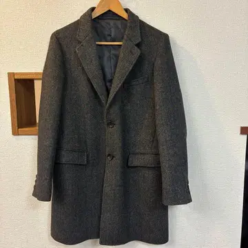 United Arrows 헨리폰 체스터 코트 울 70% 새상품급