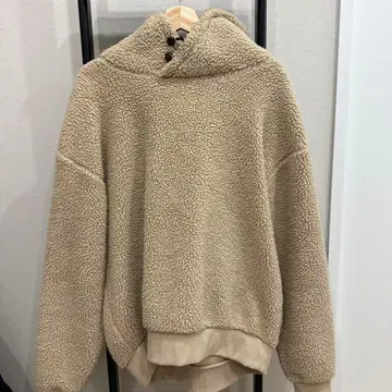 DRY STICK 후드 부착 보아 자켓 M 사이즈 베이지