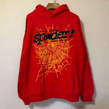 sp5der 후드티 RED L