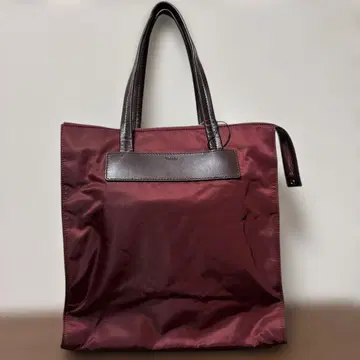 [ 새상품 ] Theory 띠어리 나일론 토트백 와인 레드