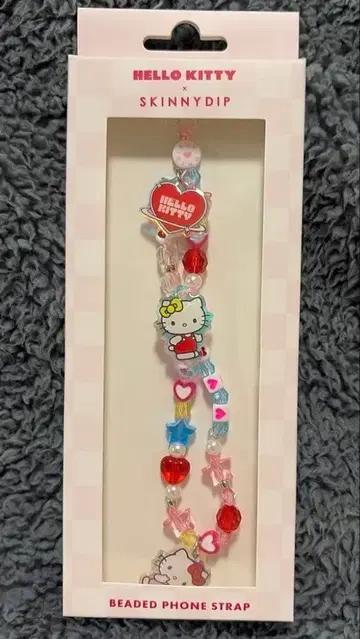 SKINNYDIP 비즈 폰 스트랩 헬로키티 스키니딥