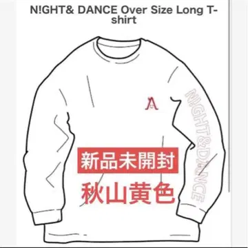 [ 새상품 ] 추산황색 나이트댄서 오버 사이즈 롱 티셔츠