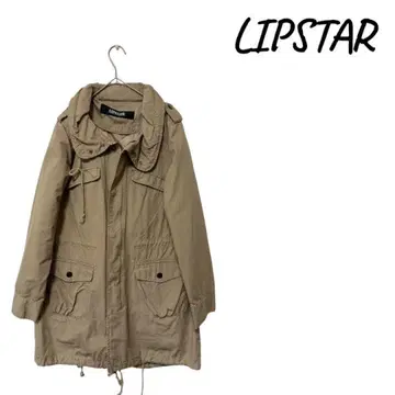 LIPSTAR 베이지 모즈 코트, 무릎 기장 충전솜 있음, 가을/겨울