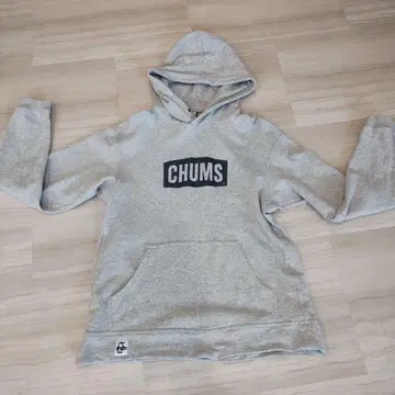 CHUMS 그레이 후드 부착 후드티