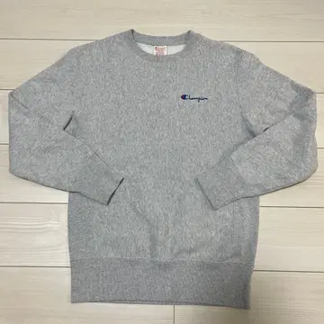 챔피온 그레이 리버스 위브 맨투맨 M 사이즈 단색 택