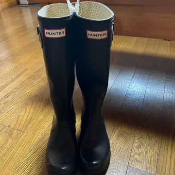 HUNTER 블랙 롱 부츠