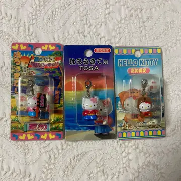 지역 한정 키티 끈 마스코트 고치 한정판 3개