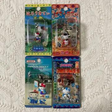 M 고토치 키티 끈 달린 지퍼 마스코트 교토 한정판 4개
