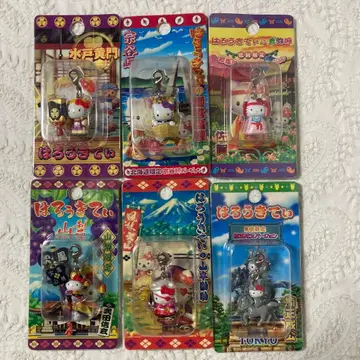 M 지역 한정 키티 끈 마스코트 지퍼 마스코트 위인 버전 6개