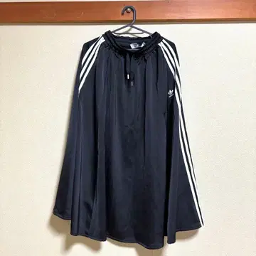 아디다스 오리지널 블랙 롱 스커트 저지