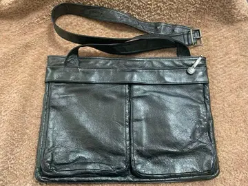 MASAKI MATSUSIMA 마츠시마 마사키 블랙 돈피 가죽 숄더백