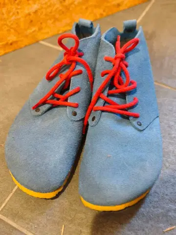 희소 컬러 버켄스탁 DUNDEE 댄디 스웨이드 신발 파랑