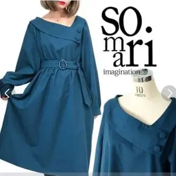 소말리 디자인 컬러 원피스