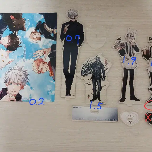 비공식/공식 고죠게토 아크릴 스탠드, 엽서 판매합니다