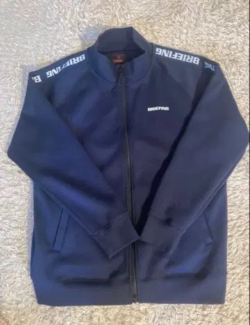 BRIEFING 사이드 로고 블루종 L 사이즈