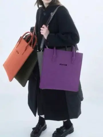 [새상품급] ZUCCa 펠트 원단 2way 백 숄더백 A4 수납 가능