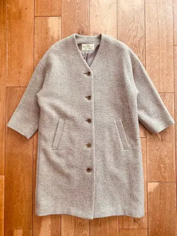 nest Robe 네스트로브 베이지 울 100 돌먼 코트