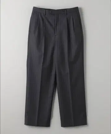 BEAUTY&YOUTH 초크 스트라이프 투 턱 슬랙스