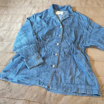 Johnbull 개더 데님 셔츠