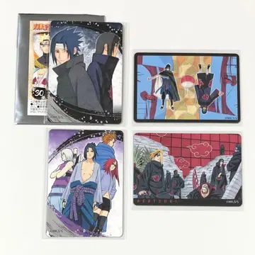 NARUTO 마그넷 스티커 우치하 사스케 이타치 아카츠키 4점 세트