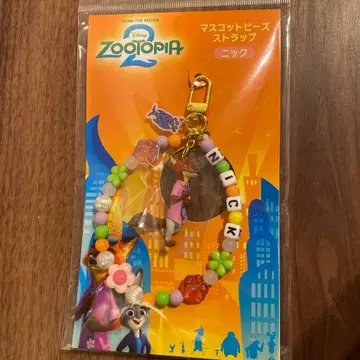 당일 발송 주토피아2 닉 마스코트 비즈 스트랩 키링