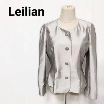 [레리안] 실크 100% 비쥬 버튼 노카라 자켓 11호