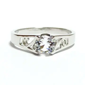 아르누보 스와로브스키 크리스탈 실버 반지