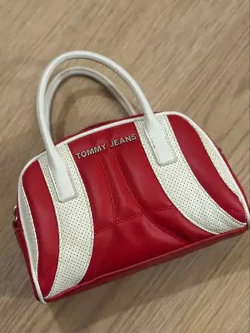 TOMMY JEANS 핸드백 레드/화이트
