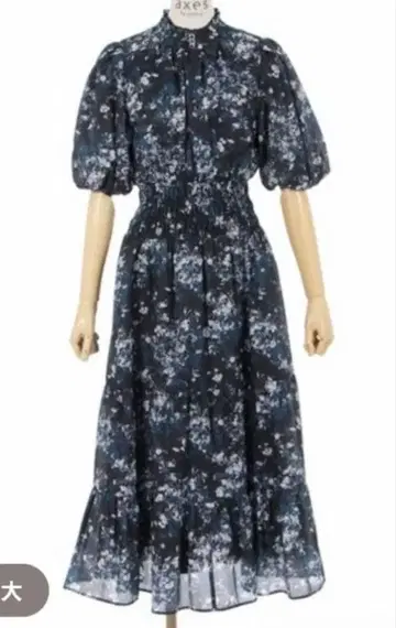 axes femme 오간자 플라워 원피스