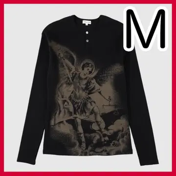 새상품 M VALLAD V.HENRY NECK L/S BLACK 써멀