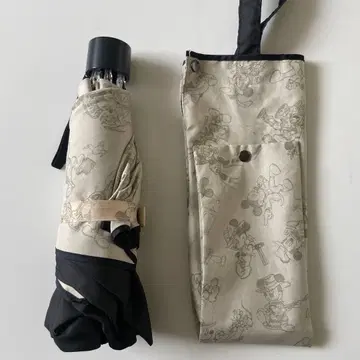 디즈니 35주년 양산 우천 겸용 미키 스케치 올 패턴