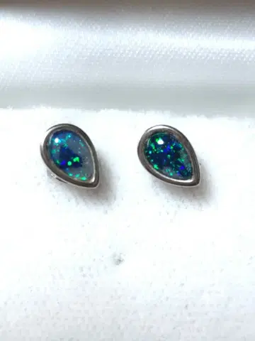 오팔 귀걸이, Silver 925