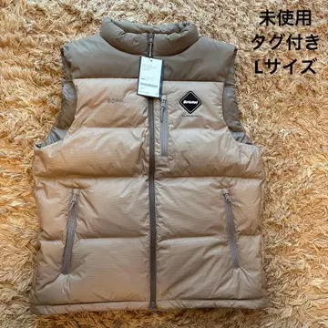 [ 미사용 ] F.C.R.B. 에프씨알비 다운 베스트 베이지 L