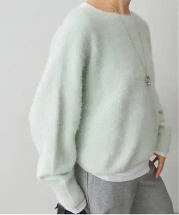 [ 택 포함 미사용 새상품 ] Spick&Span 폭스 캐시미어 풀오버