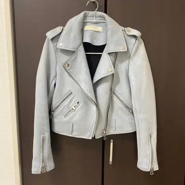 ZARA BASIC 라이트 그레이 라이더 자켓 XS