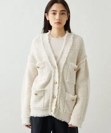 TWEEDY 니트 자켓 윔 가젯