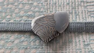 칠보 세공 kimito 금채 무늬 오비 고정 띠 스모키 블루