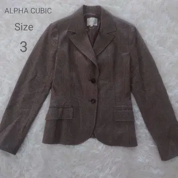 ALPHA CUBIC 테일러드 자켓 브라운