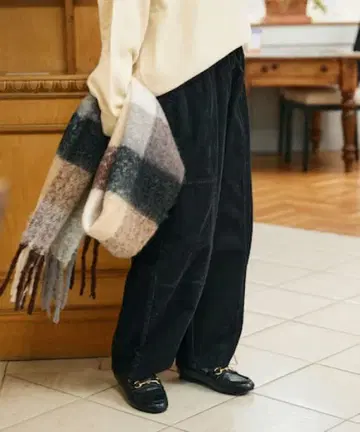 프릭스스토어 코듀로이 벌룬 팬츠 S 블랙