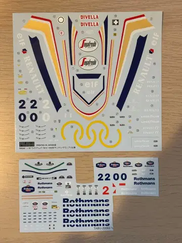 1/20 윌리엄즈 FW16 데칼 후지미