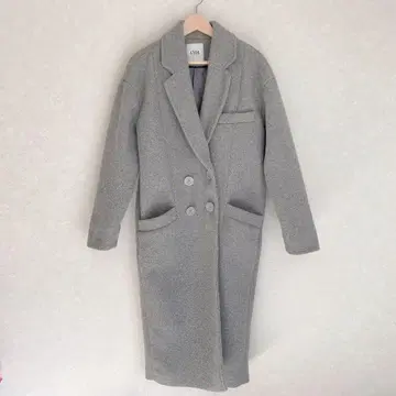 체스터 코트 롱 코트 그레이