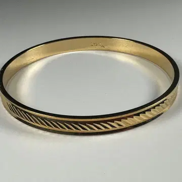 [ 빈티지 ] TRIFARI 트리파리 골드 뱅글 톱니 무늬