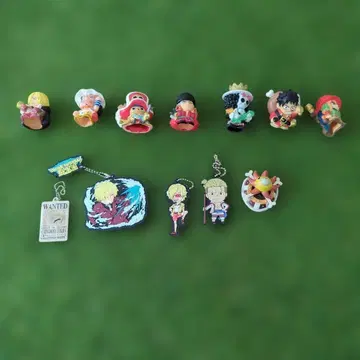 원피스 아크릴 키링 소프트 비닐 세트