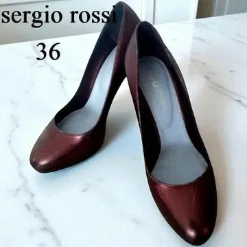 세르지오로시 sergio rossi 메탈릭 펌프스 36 브론즈