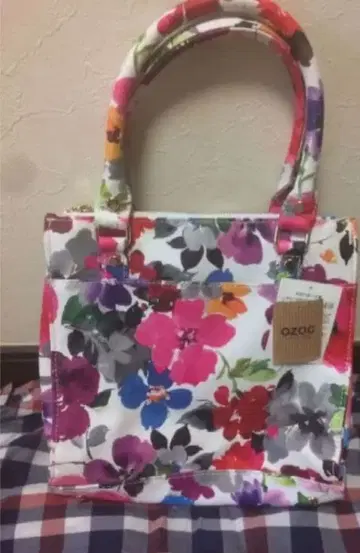 OZOC 플라워 프린트 숄더백