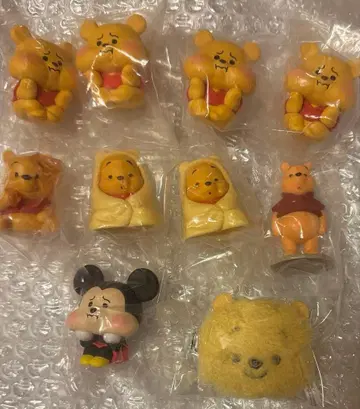 디즈니 푸우 미키 가챠가챠 캡슐 토이