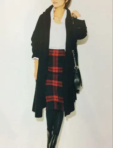 오닐 오브 더블린 타이트 스커트 펜슬 체크 유나이티드 애로우즈