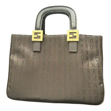 pierre cardin 피에르 가르뎅 자카드 x 천연 가죽 핸드백