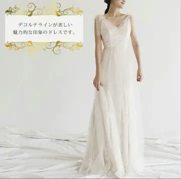 [ 중고 ] 웨딩 드레스 어깨 리본 S 사이즈