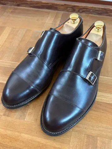 미야기 흥업 다크 브라운 더블 몽크 스트랩 24.5cm